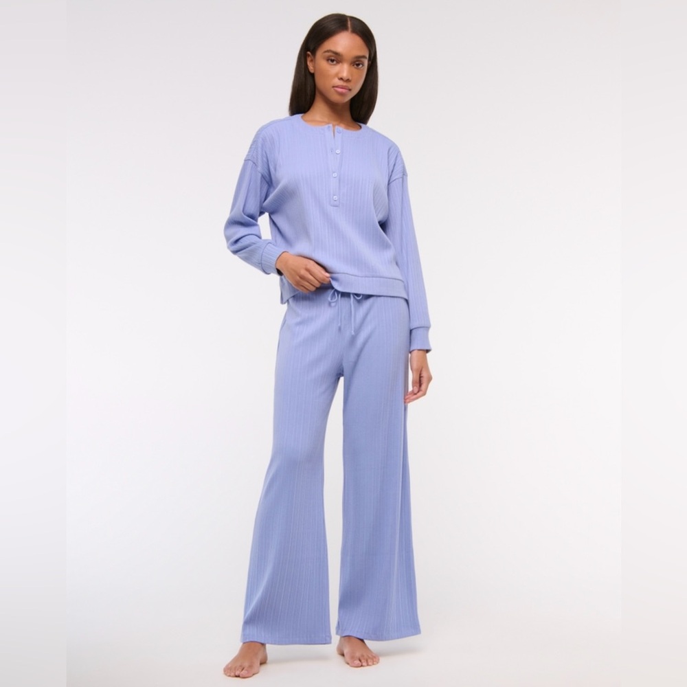 Lavender Ribbed Lounge Set